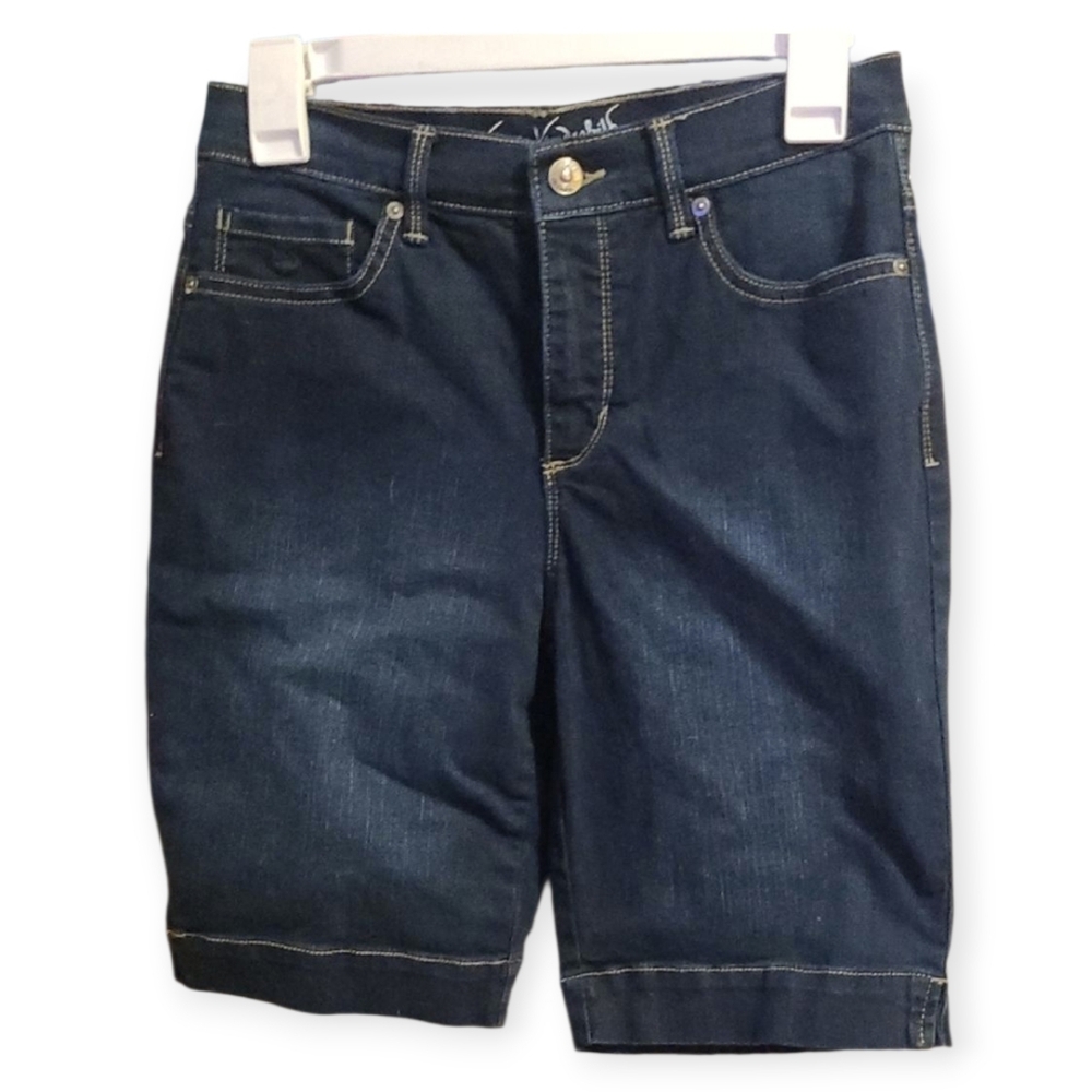 Gloria Vanderbilt Dark Blue Jean Shorts